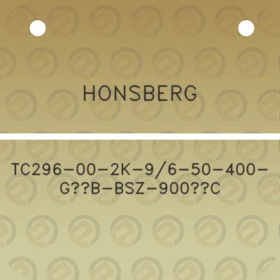 honsberg-tc296-00-2k-96-50-400-g12b-bsz-900c