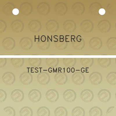 honsberg-test-gmr100-ge