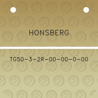 honsberg-tg50-3-2r-00-00-0-00