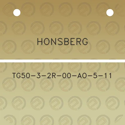 honsberg-tg50-3-2r-00-ao-5-11