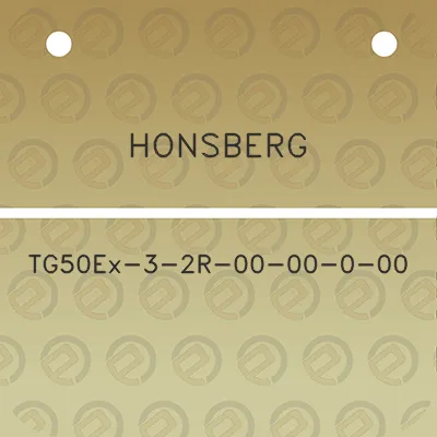 honsberg-tg50ex-3-2r-00-00-0-00