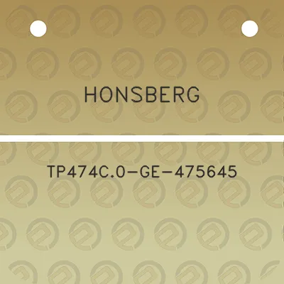 honsberg-tp474c0-ge-475645