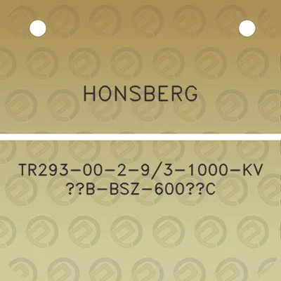 honsberg-tr293-00-2-93-1000-kv-12b-bsz-600c