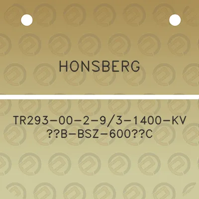 honsberg-tr293-00-2-93-1400-kv-12b-bsz-600c