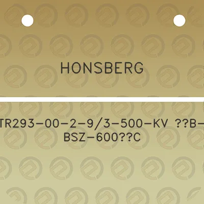 honsberg-tr293-00-2-93-500-kv-12b-bsz-600c