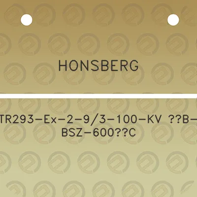 honsberg-tr293-ex-2-93-100-kv-12b-bsz-600c