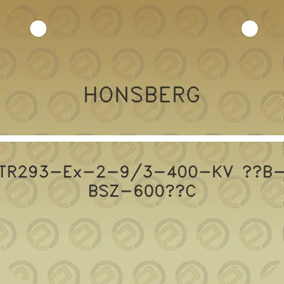 honsberg-tr293-ex-2-93-400-kv-12b-bsz-600c