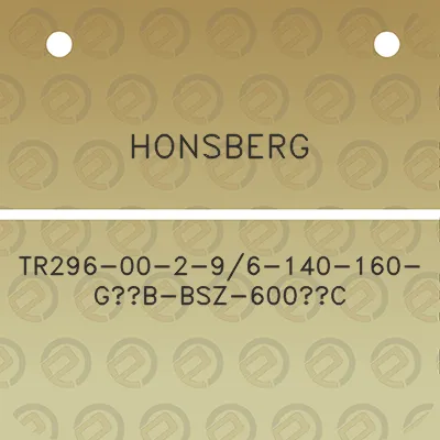 honsberg-tr296-00-2-96-140-160-g12b-bsz-600c