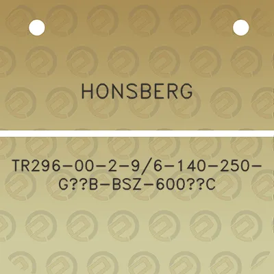 honsberg-tr296-00-2-96-140-250-g12b-bsz-600c