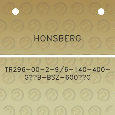 honsberg-tr296-00-2-96-140-400-g12b-bsz-600c