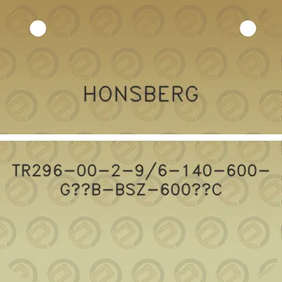 honsberg-tr296-00-2-96-140-600-g12b-bsz-600c