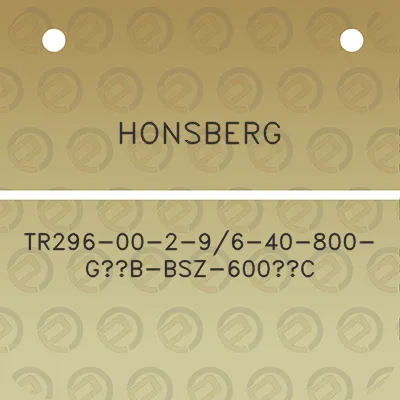 honsberg-tr296-00-2-96-40-800-g12b-bsz-600c