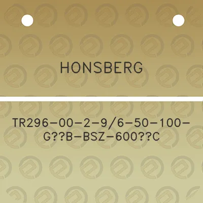 honsberg-tr296-00-2-96-50-100-g12b-bsz-600c