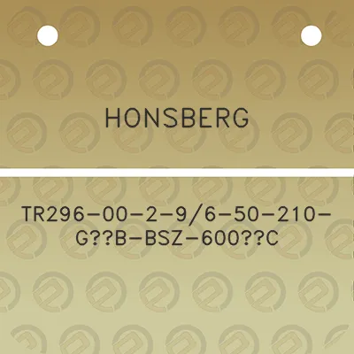 honsberg-tr296-00-2-96-50-210-g12b-bsz-600c