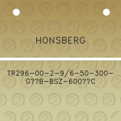 honsberg-tr296-00-2-96-50-300-g12b-bsz-600c