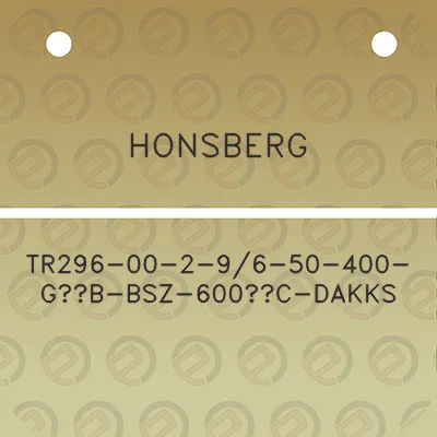 honsberg-tr296-00-2-96-50-400-g12b-bsz-600c-dakks