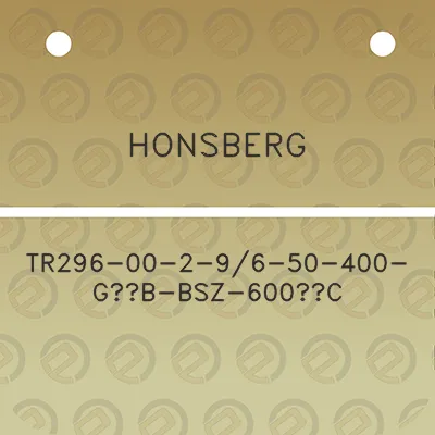 honsberg-tr296-00-2-96-50-400-g12b-bsz-600c