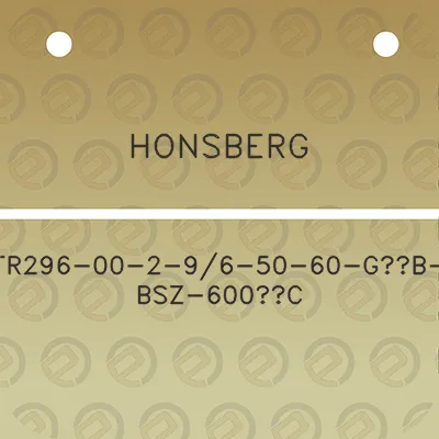 honsberg-tr296-00-2-96-50-60-g12b-bsz-600c