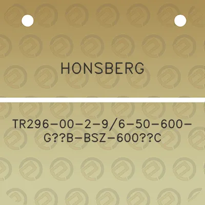 honsberg-tr296-00-2-96-50-600-g12b-bsz-600c