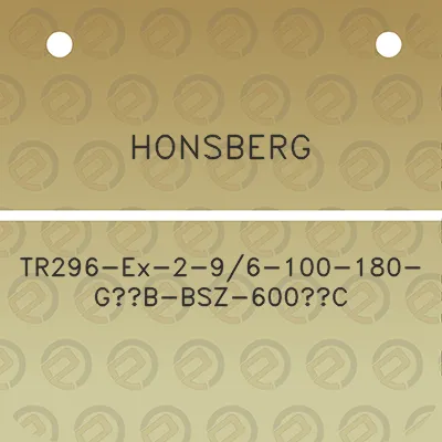 honsberg-tr296-ex-2-96-100-180-g12b-bsz-600c