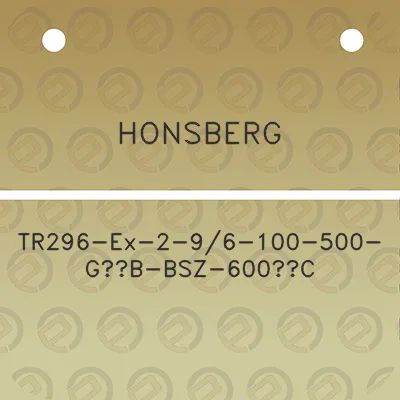 honsberg-tr296-ex-2-96-100-500-g12b-bsz-600c