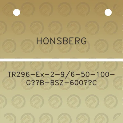 honsberg-tr296-ex-2-96-50-100-g12b-bsz-600c