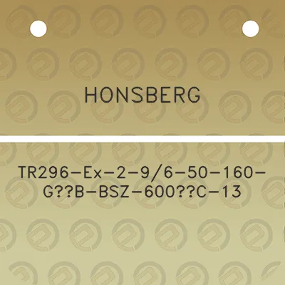 honsberg-tr296-ex-2-96-50-160-g12b-bsz-600c-13