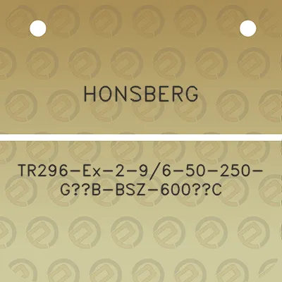 honsberg-tr296-ex-2-96-50-250-g12b-bsz-600c