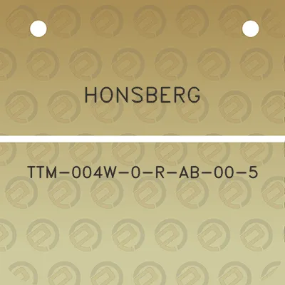 honsberg-ttm-004w-0-r-ab-00-5