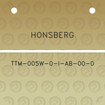 honsberg-ttm-005w-0-i-ab-00-0