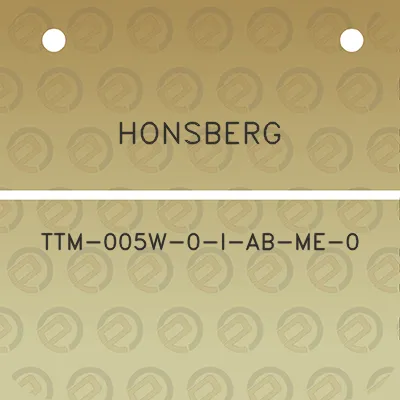 honsberg-ttm-005w-0-i-ab-me-0