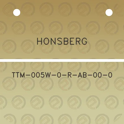 honsberg-ttm-005w-0-r-ab-00-0