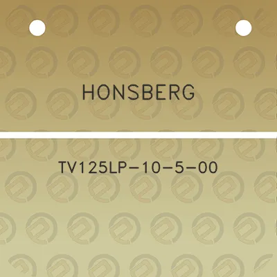 honsberg-tv125lp-10-5-00