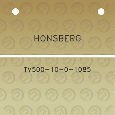 honsberg-tv500-10-0-1085