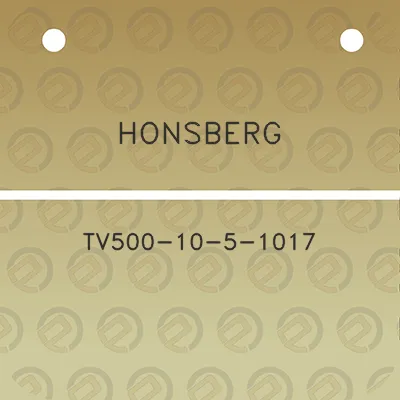 honsberg-tv500-10-5-1017