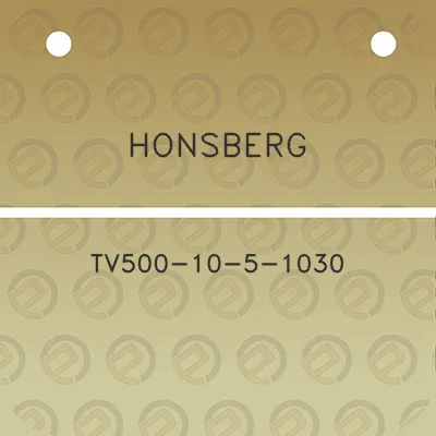 honsberg-tv500-10-5-1030