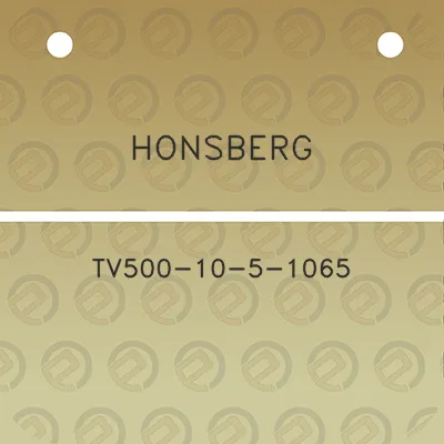 honsberg-tv500-10-5-1065