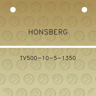 honsberg-tv500-10-5-1350