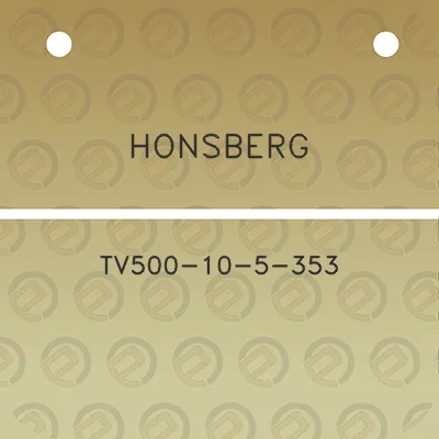 honsberg-tv500-10-5-353