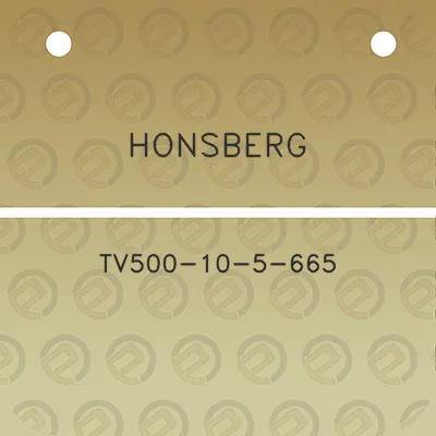 honsberg-tv500-10-5-665