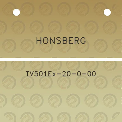 honsberg-tv501ex-20-0-00