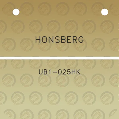 honsberg-ub1-025hk