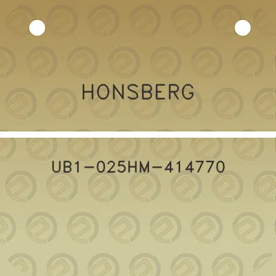 honsberg-ub1-025hm-414770