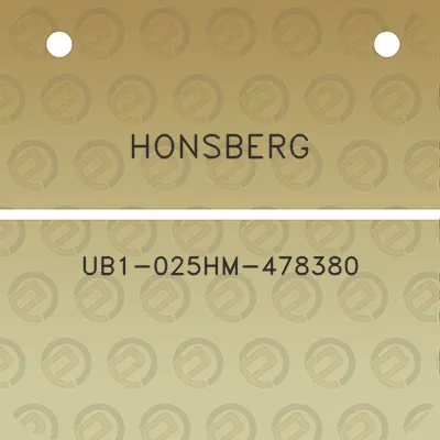 honsberg-ub1-025hm-478380