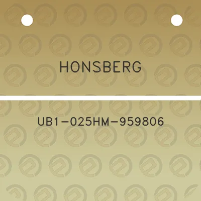 honsberg-ub1-025hm-959806