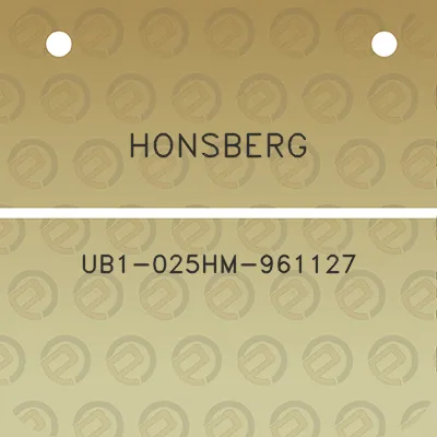 honsberg-ub1-025hm-961127