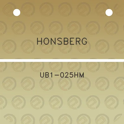 honsberg-ub1-025hm