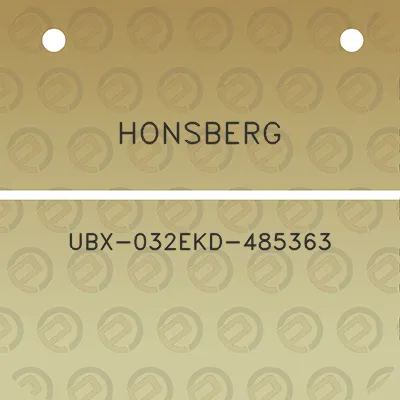 honsberg-ubx-032ekd-485363