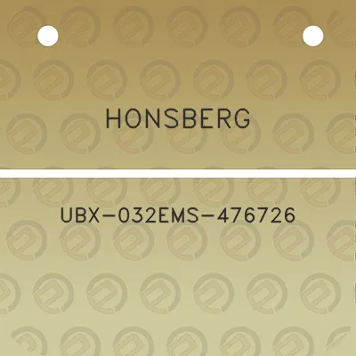 honsberg-ubx-032ems-476726