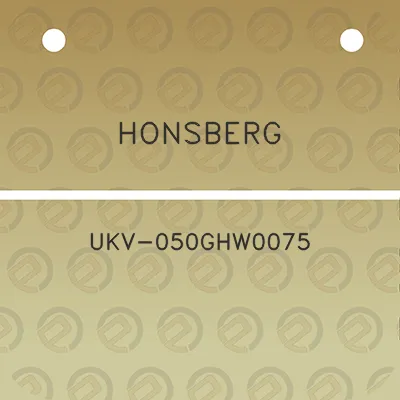 honsberg-ukv-050ghw0075